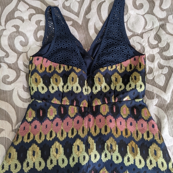 Anthropologie HD in Paris Jacquard Peplum Top Sz 2 - Picture 7 of 7